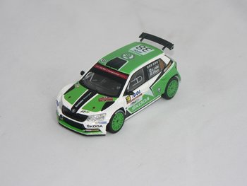 Skoda Fabia III R5 2015  # 38  Grön/Svart/Vit  (Rally Tour de Corse 2015) E.Lappi-J.Ferm ) 1:43  Abrex
