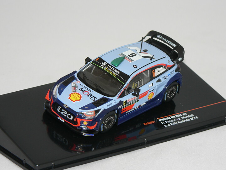 Hyundai i20 WRC #6 (2nd RALLY AUSTRALIAl 2018) H.Paddon-S.Marshall  IXO 1:43
