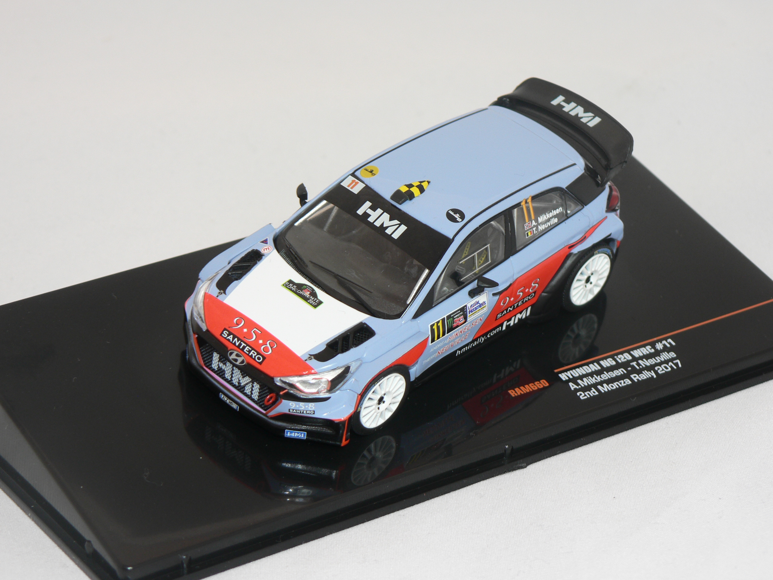 Hyndai i20 WRC (2nd Monza Rally 2017) A.Mikkelsen-T.Neuville  IXO 1:43 - 2