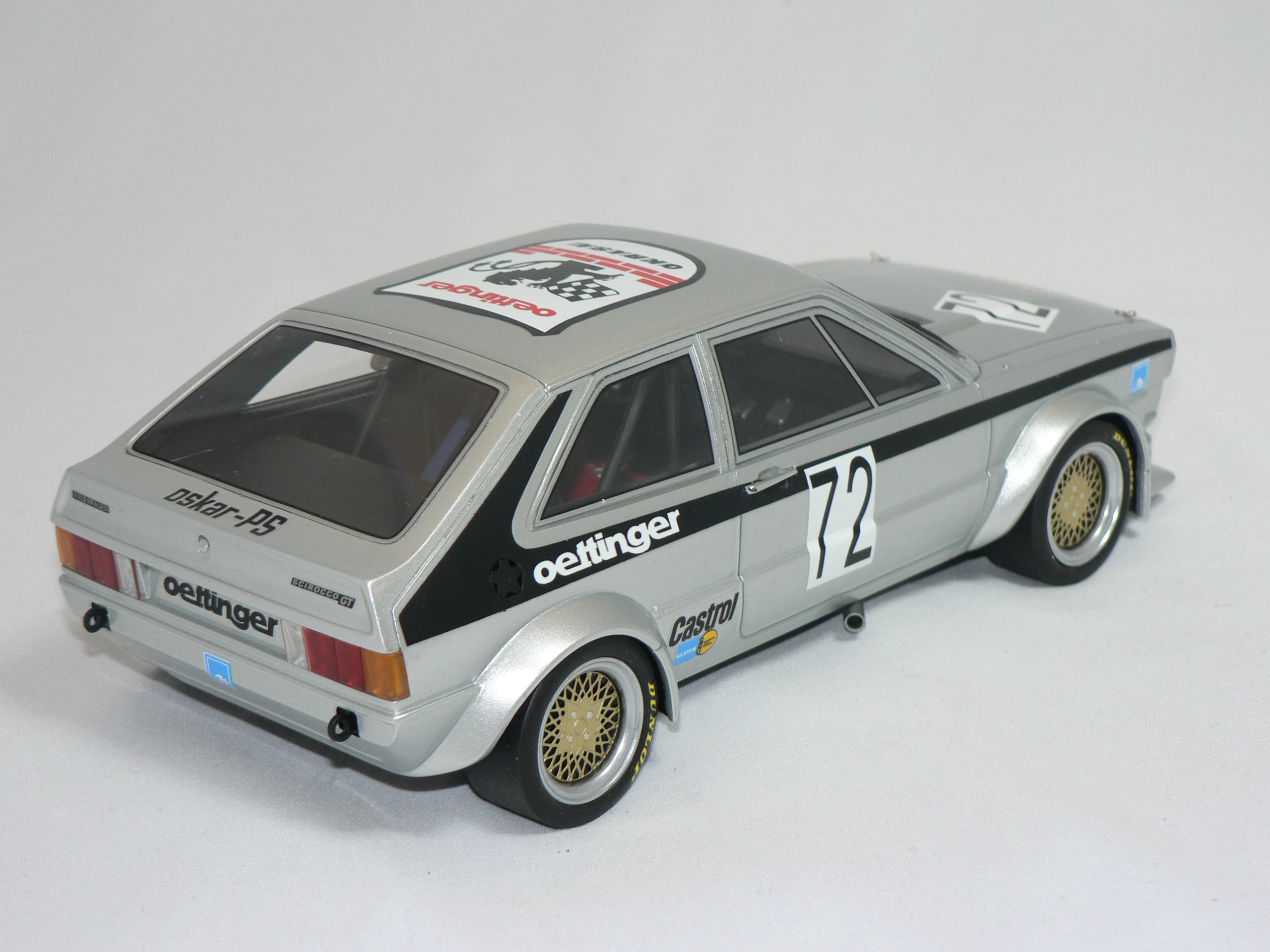 VW Scirocco Gr.2 (Oettinger 1976) INGET ÖPPNINGSBART) LIMITED EDITION 504PCS   1:18   Bos Models - 2