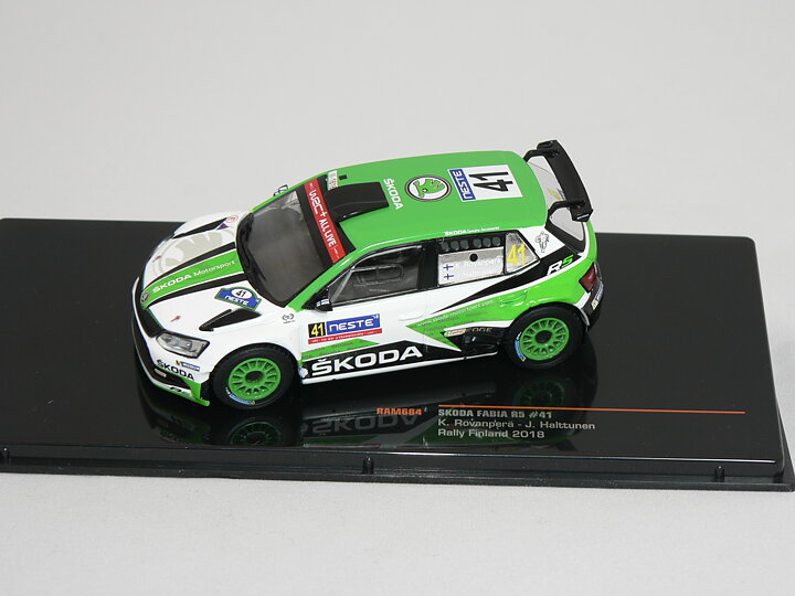 Skoda Fabia R5 #41 (RALLY FINLAND 2018) K.Rovanperä-J.Halttunen  IXO 1:43