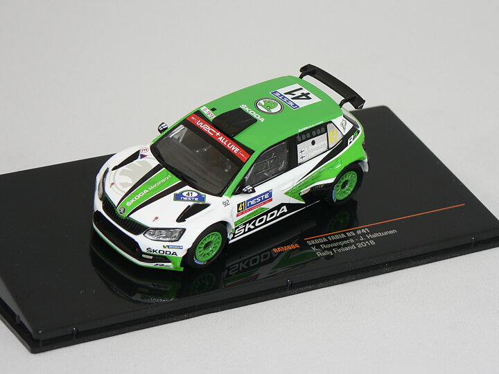 Skoda Fabia R5 #41 (RALLY FINLAND 2018) K.Rovanperä-J.Halttunen  IXO 1:43
