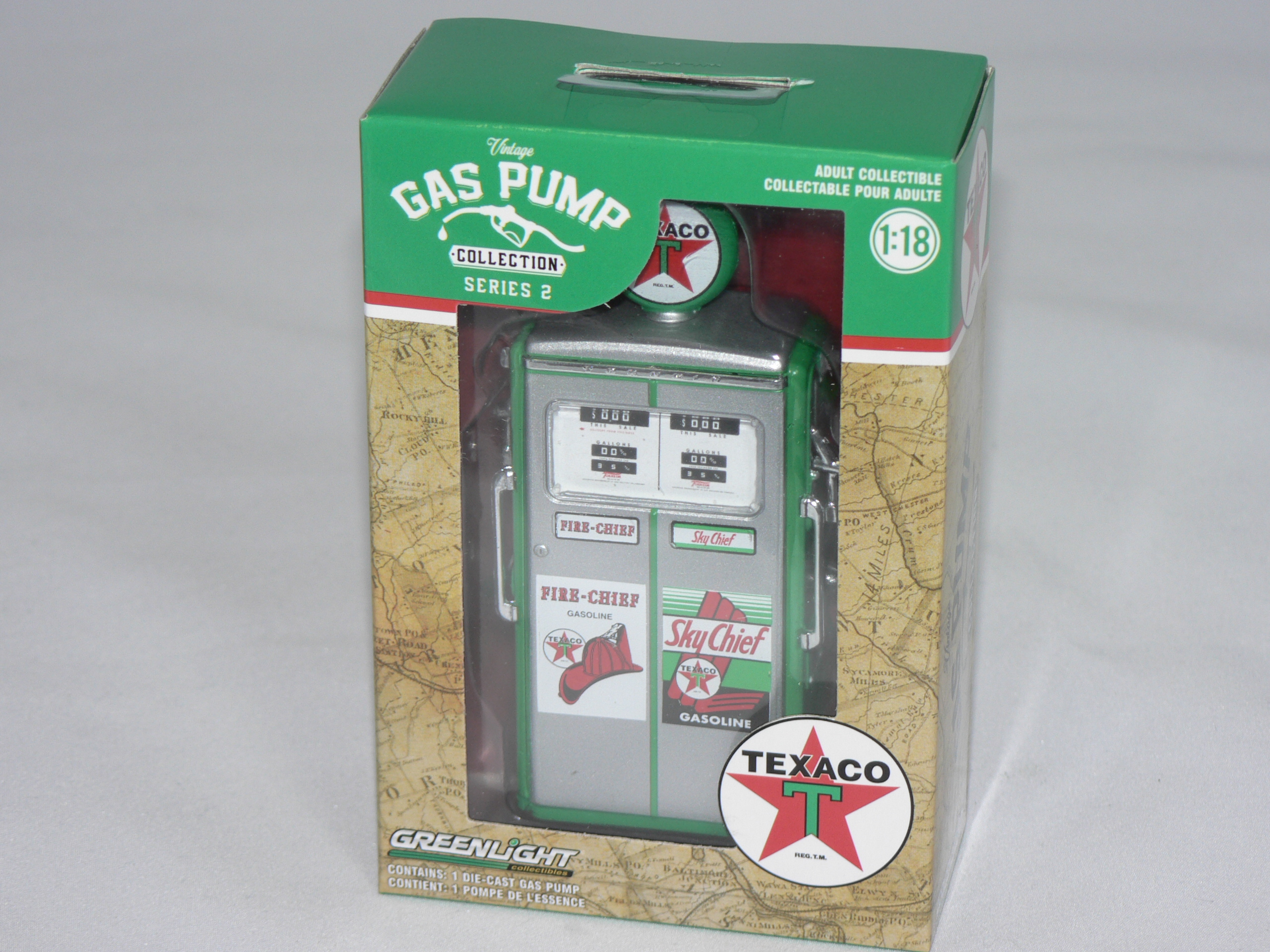 Bensinpump -1954 (TEXACO) Serie 2  1:18 Greenlight