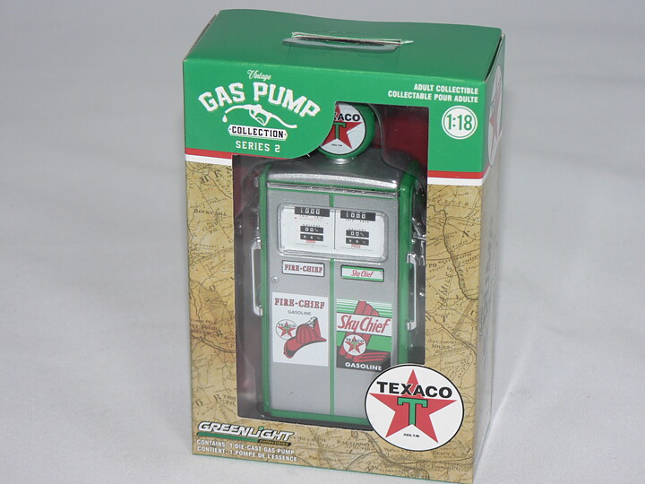 Bensinpump -1954 (TEXACO) Serie 2  1:18 Greenlight