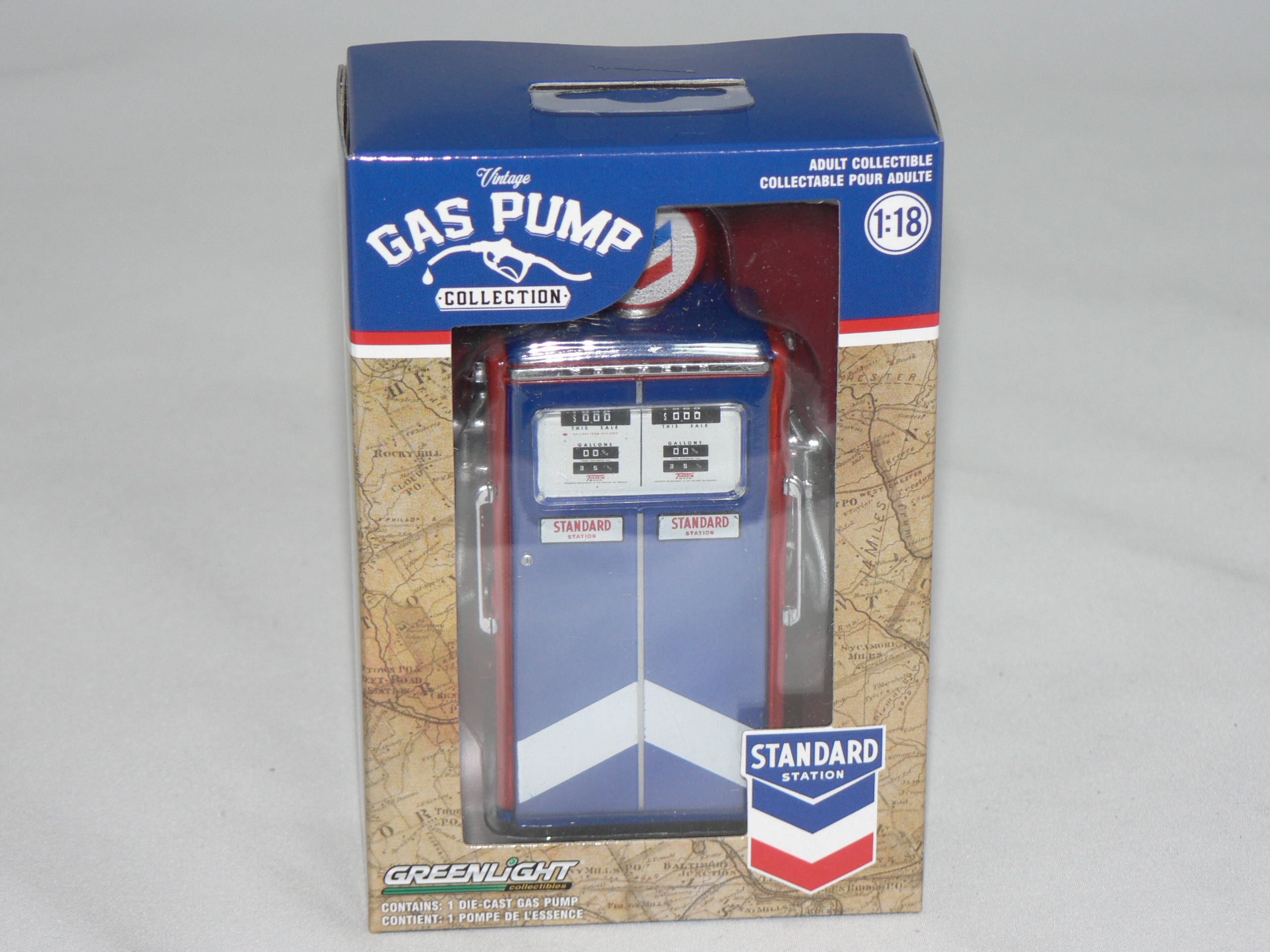 Bensinpump (STANDARD STATION)  1:18 Greenlight - 2