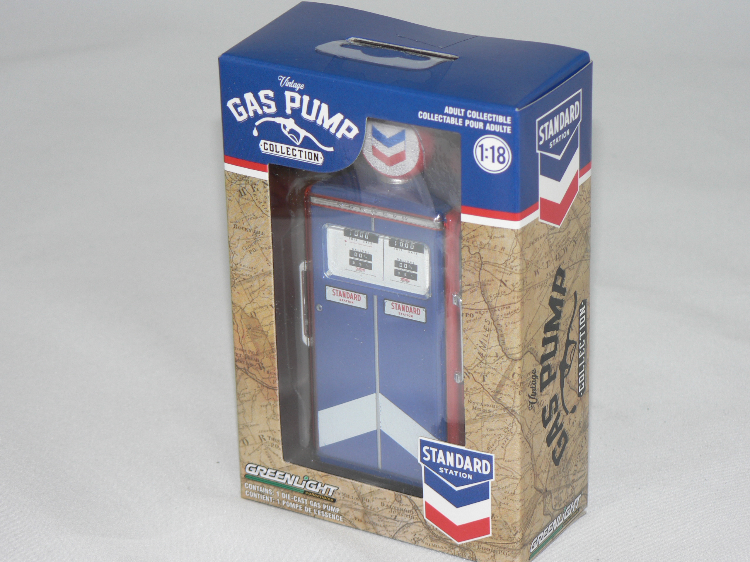 Bensinpump (STANDARD STATION)  1:18 Greenlight