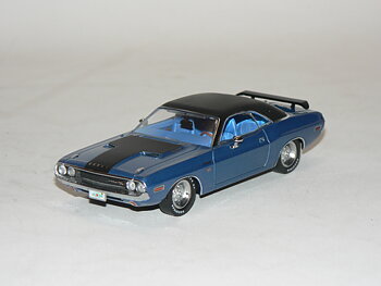 Dodge Challenger R/T -1970  Ixo  Blå/Svart  1:43  Ixo Premium X
