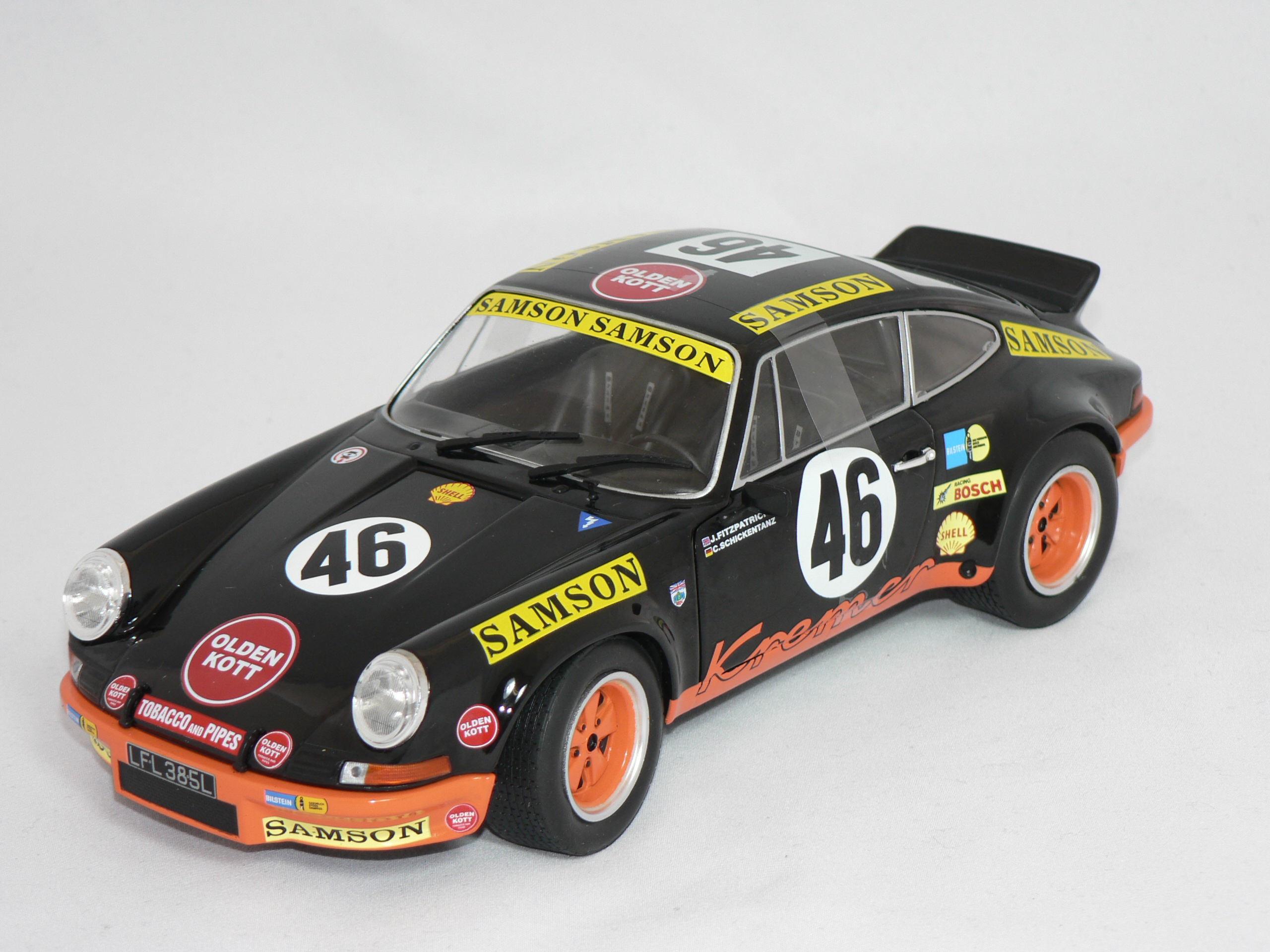 Porsche 911 RSR (24H SPA 1973) J.Fitzpatrick-C.Schickentanz  1:18 Solido