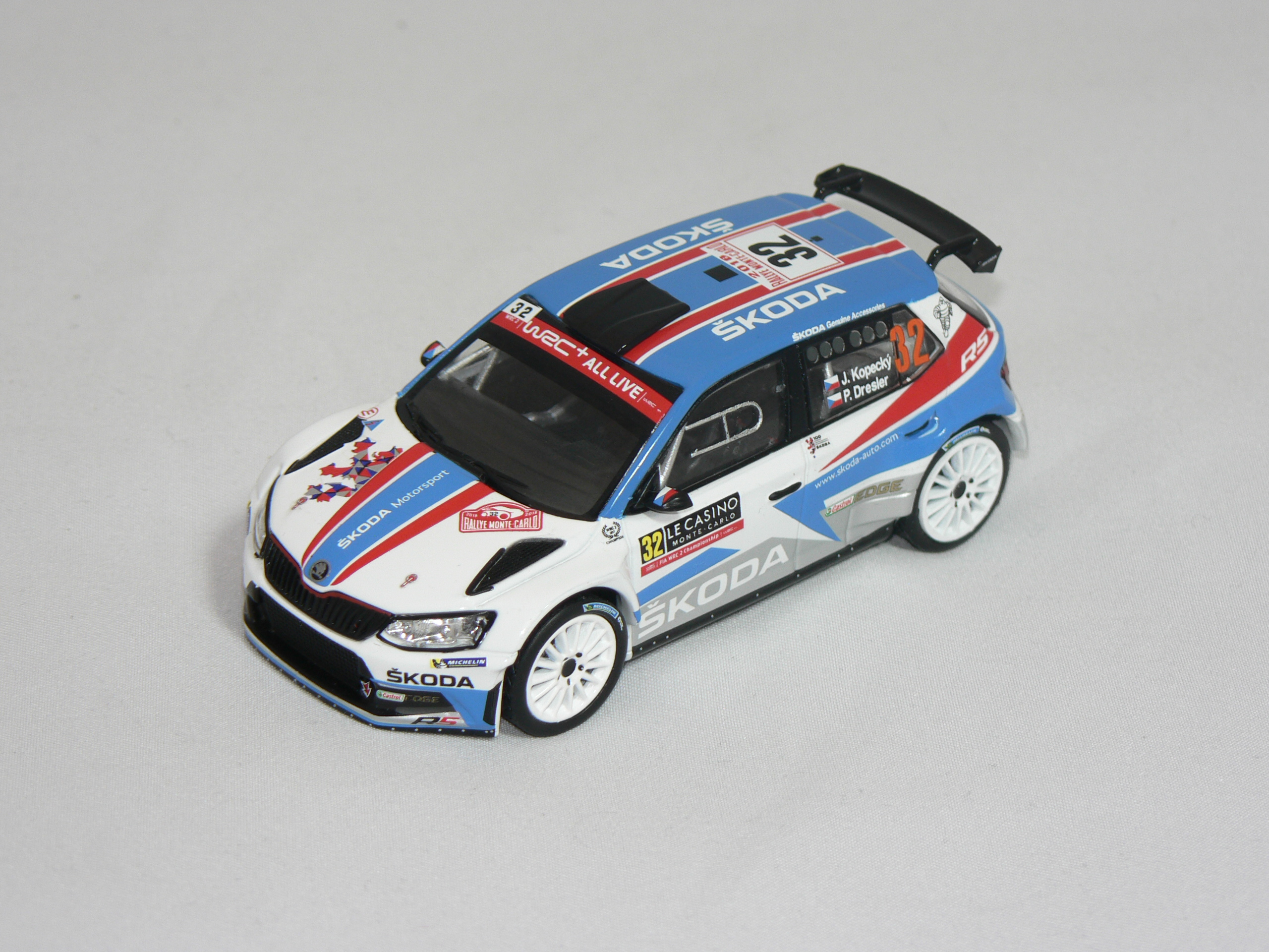 Skoda Fabia R5 (Winner WRC2 Rally Monte Carlo 2018) J.Kopecký-P.Dresler  IXO 1:43