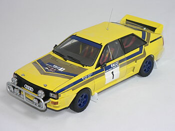 Audi Quattro A2 (Winner Hong Kong Beijing Rally -1985) H.Mikkola-A.Hertz (Limited Edition 1999pcs) MED ROTMANS  DEKALER  1:18  Sun Star