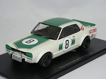Nissan Skyline GT-R (KPGC10) RACING -1971 (JAPAN GP 2ND PLACE) M.Hasemi   1:18  Auto Art