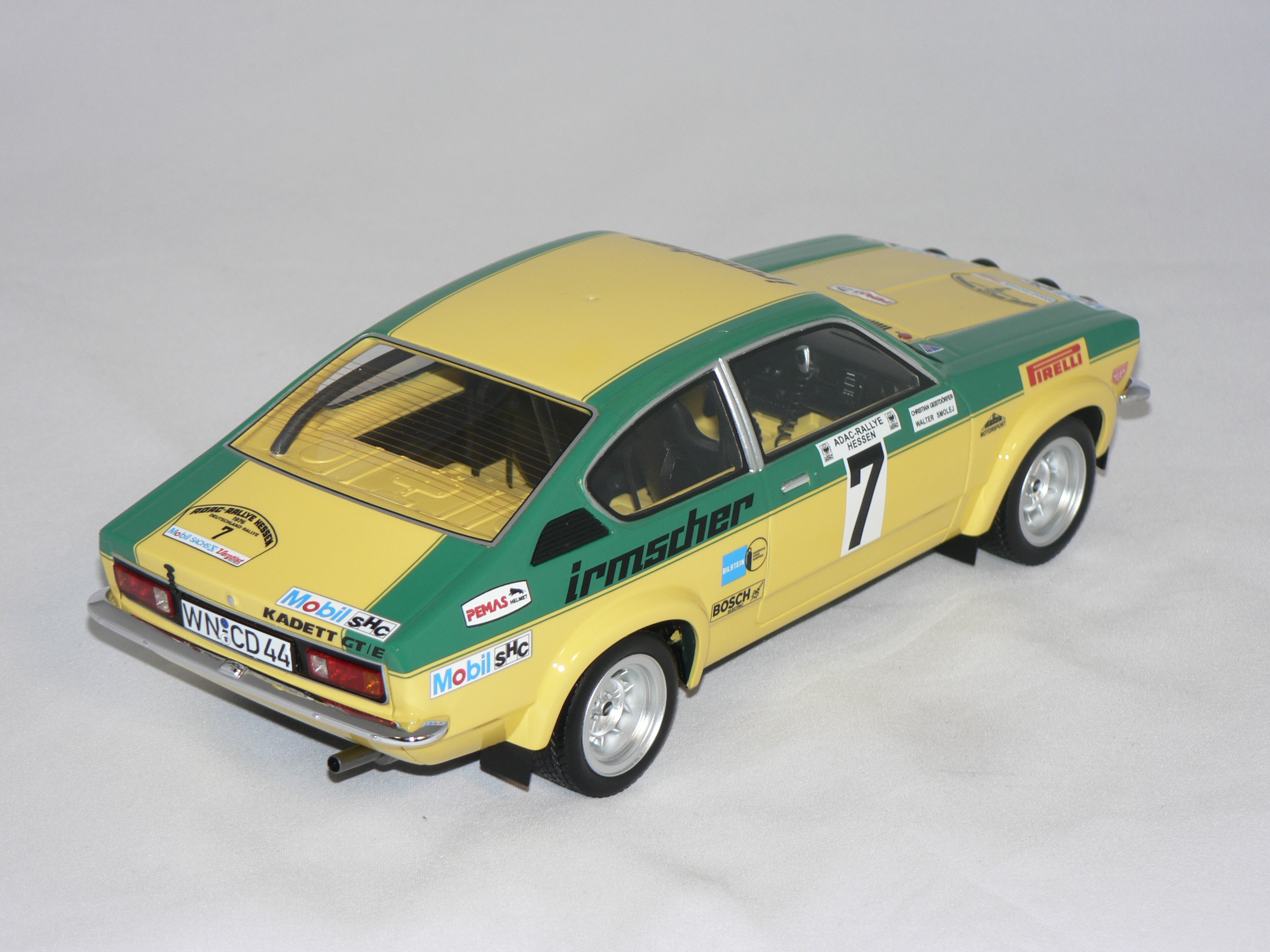 Opel Kadett C GT/E (ADAC Rally Hessen ERC 1976) W.Smolej-CH.Geistdörfer (INGET ÖPPNINGSBART)   1:18   Bos Models - 2