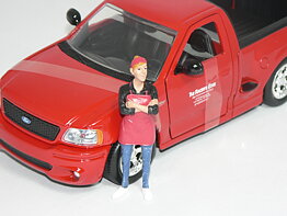 Figur 1:24  (Food Truck Chef Gloria) BIL INGÅR EJ  American Diorama
