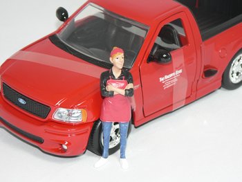 Figur 1:24  (Food Truck Chef Gloria) BIL INGÅR EJ  American Diorama