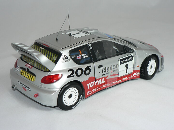 Peugeot 206 WRC (Rally Great Britain 2002) R.Burns-R.Reid  1:18  Sun Star