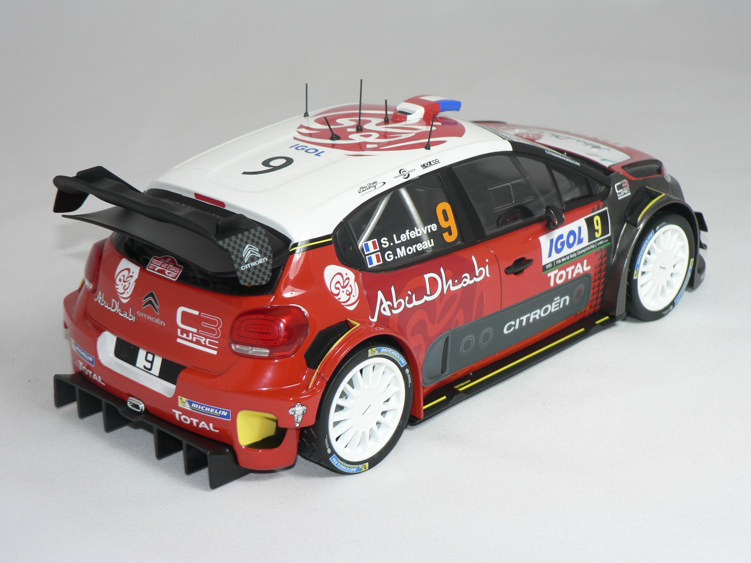 Citroen C3 WRC -2017 (Tour De Corse Rally 2017) S.Lefebvre-G.Moreau  1:18  Norev - 2