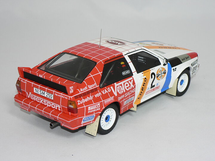 Audi Quattro (HUNSTRUCK RALLY 1984) H.Demuth-W.Lux (INGET ÖPPNINGSBART)  1:18  Ixo