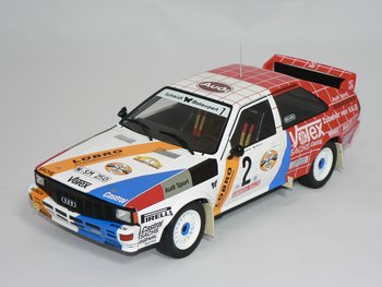 Audi Quattro (HUNSTRUCK RALLY 1984) H.Demuth-W.Lux (INGET ÖPPNINGSBART)  1:18  Ixo