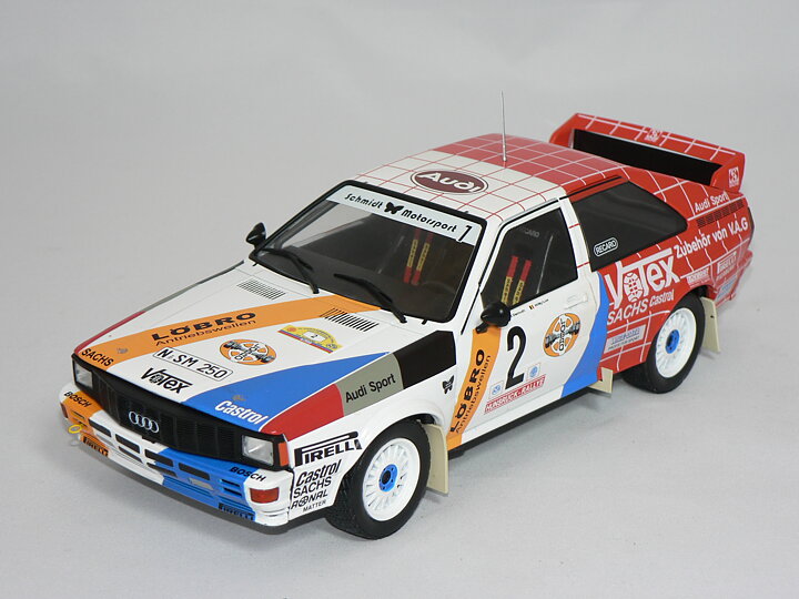 Audi Quattro (HUNSTRUCK RALLY 1984) H.Demuth-W.Lux (INGET ÖPPNINGSBART)  1:18  Ixo