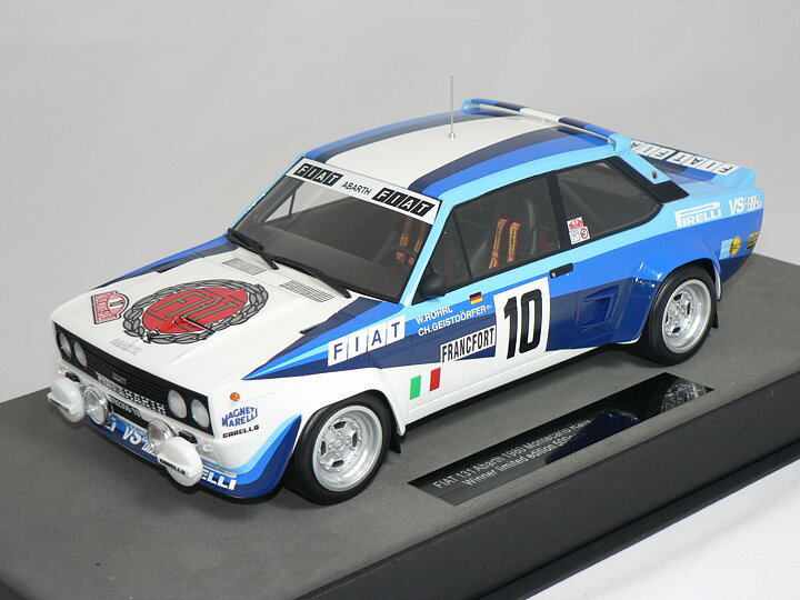 Fiat 131 Abarth (Winner Monte Carlo Rally 1980) W.Röhrl-CH.Geistdörfer (INGET ÖPPNINGSBART) LIMITED EDITION 500pcs  1:18  Top Marques