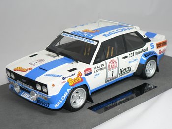 Fiat 131 Abarth (Winner 1000 Lakes Rally 1980) M.Alen-I.Kivimaki (INGET ÖPPNINGSBART) LIMITED EDITION 250pcs  1:18  Top Marques