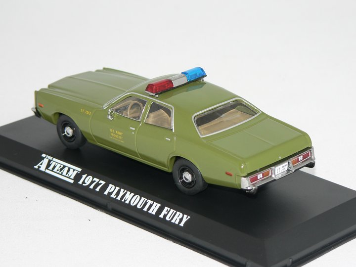 Plymouth Fury -1977 (THE A-TEAM) U.S ARMY POLICE  1:43  Greenlight