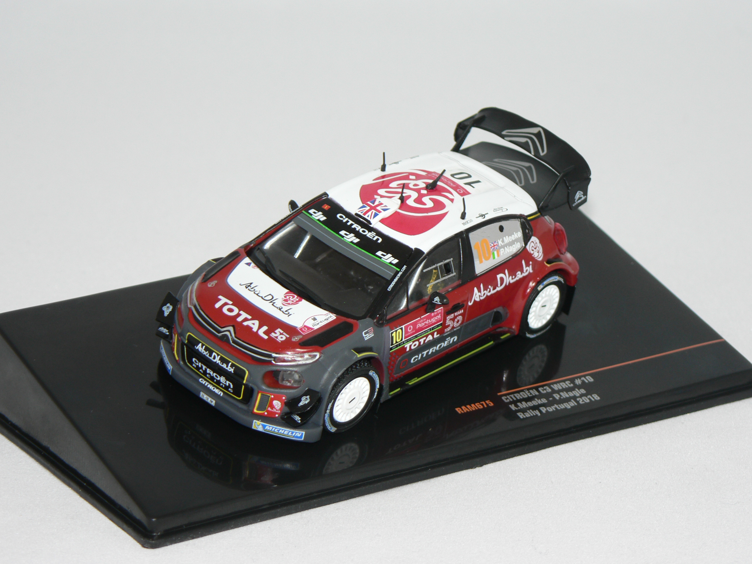 Citroen C3 WRC (Rally Portugal 2018) K.Meeke-P.Nagle  IXO 1:43