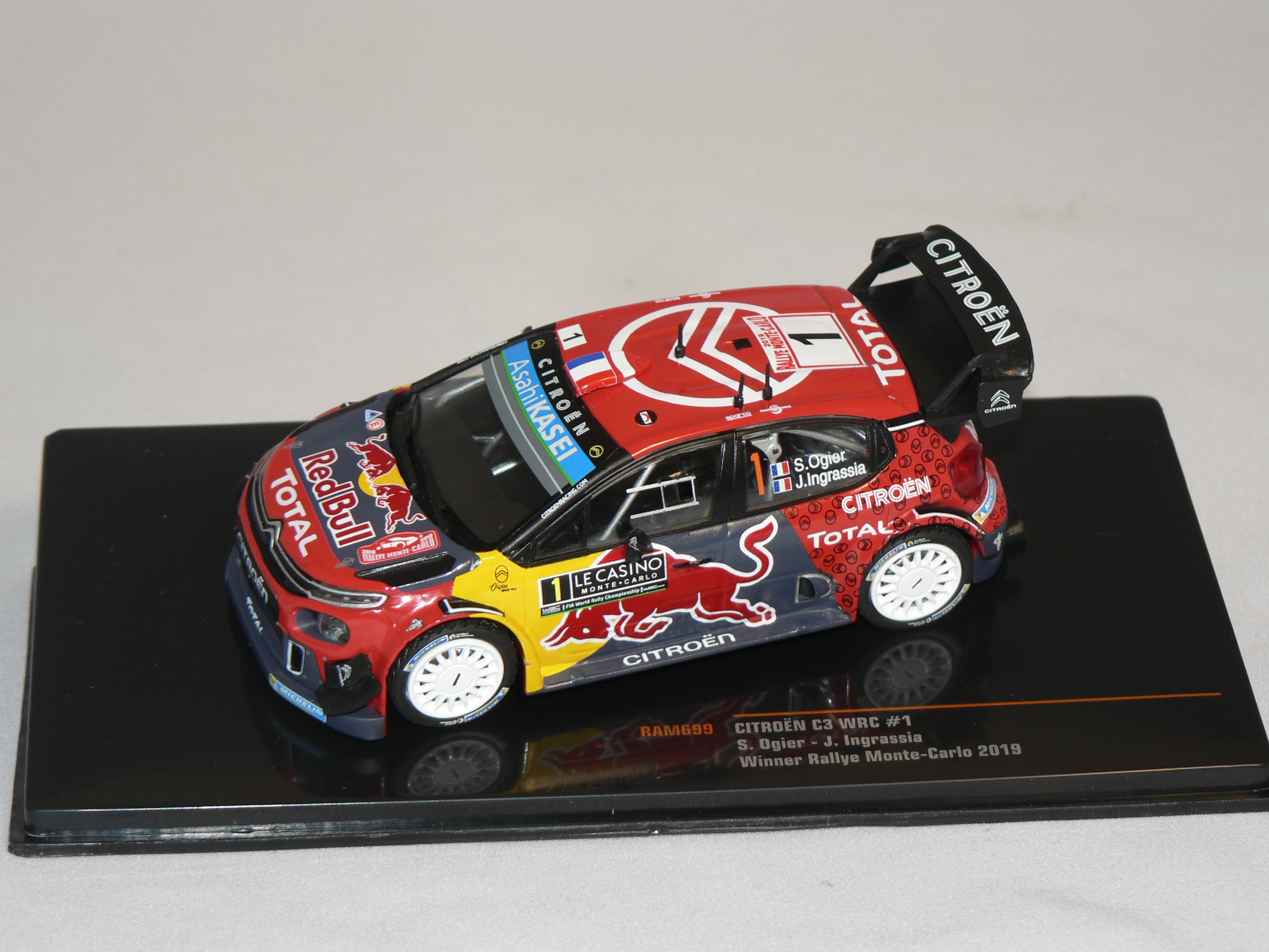 Citroen C3 WRC #1 ( S.Ogier/J.Ingrassia Rally Monte Carlo 2019 )  IXO 1:43 - 3