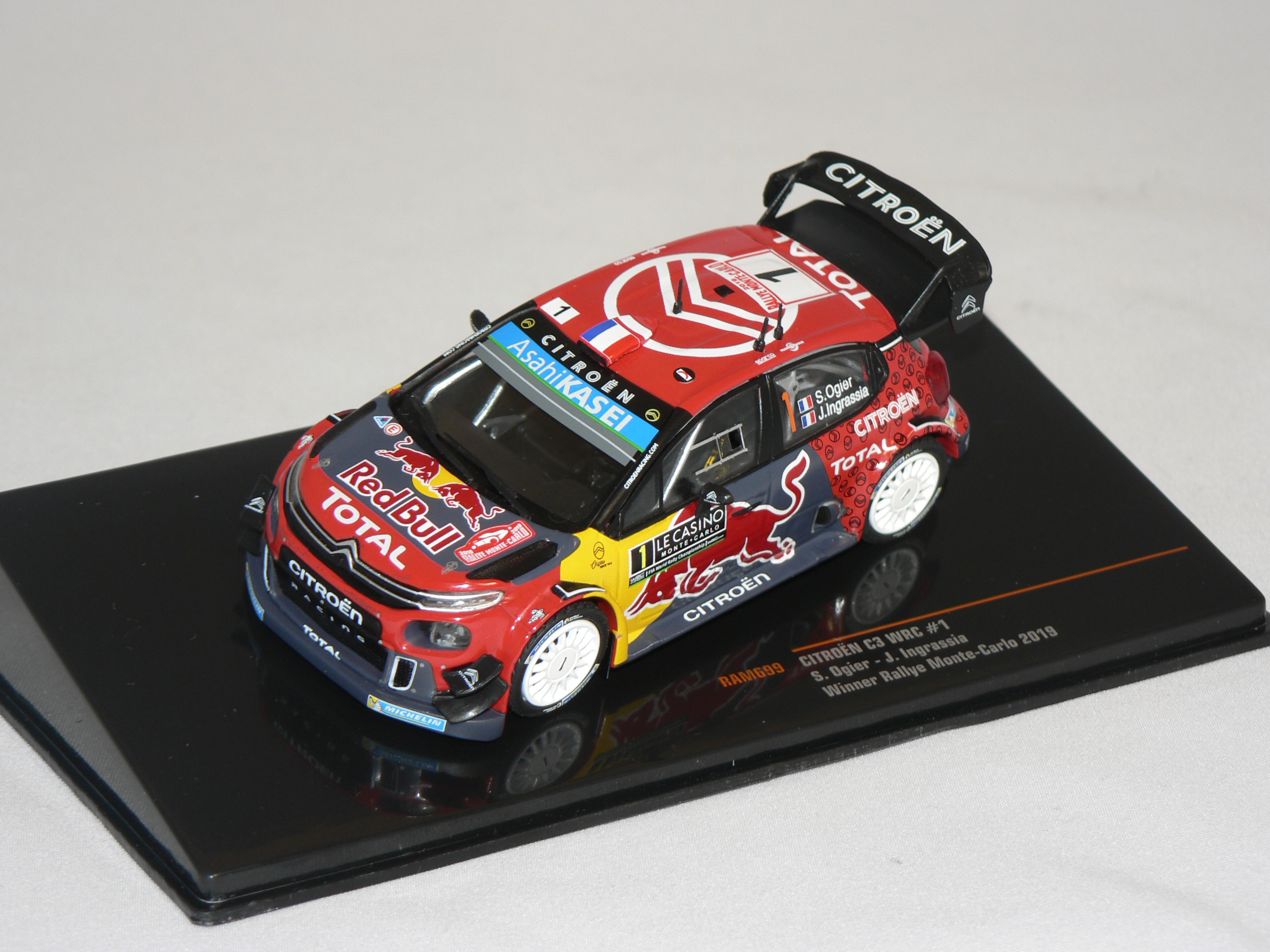 Citroen C3 WRC #1 ( S.Ogier/J.Ingrassia Rally Monte Carlo 2019 )  IXO 1:43