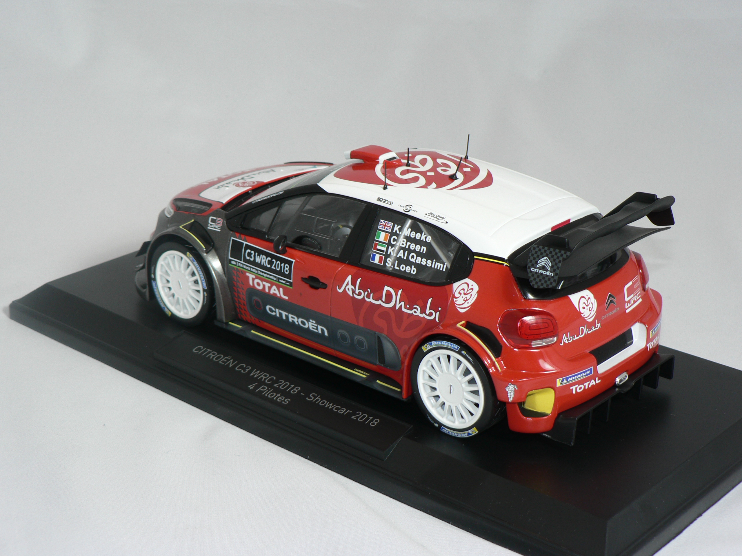 Citroen C3 WRC 2018 (Showcar 4 Pilotes 2018)   1:18  Norev - 2