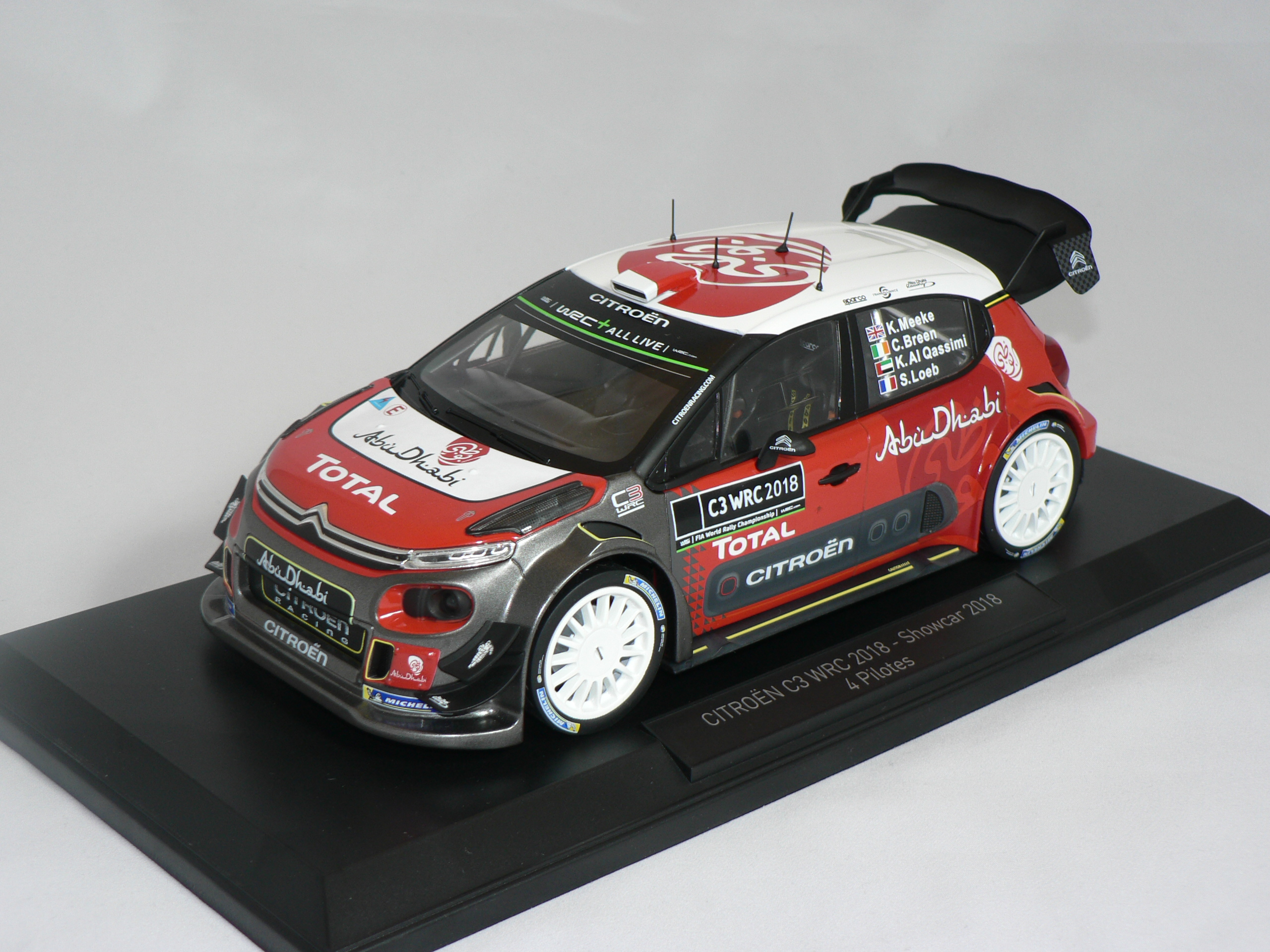 Citroen C3 WRC 2018 (Showcar 4 Pilotes 2018)   1:18  Norev