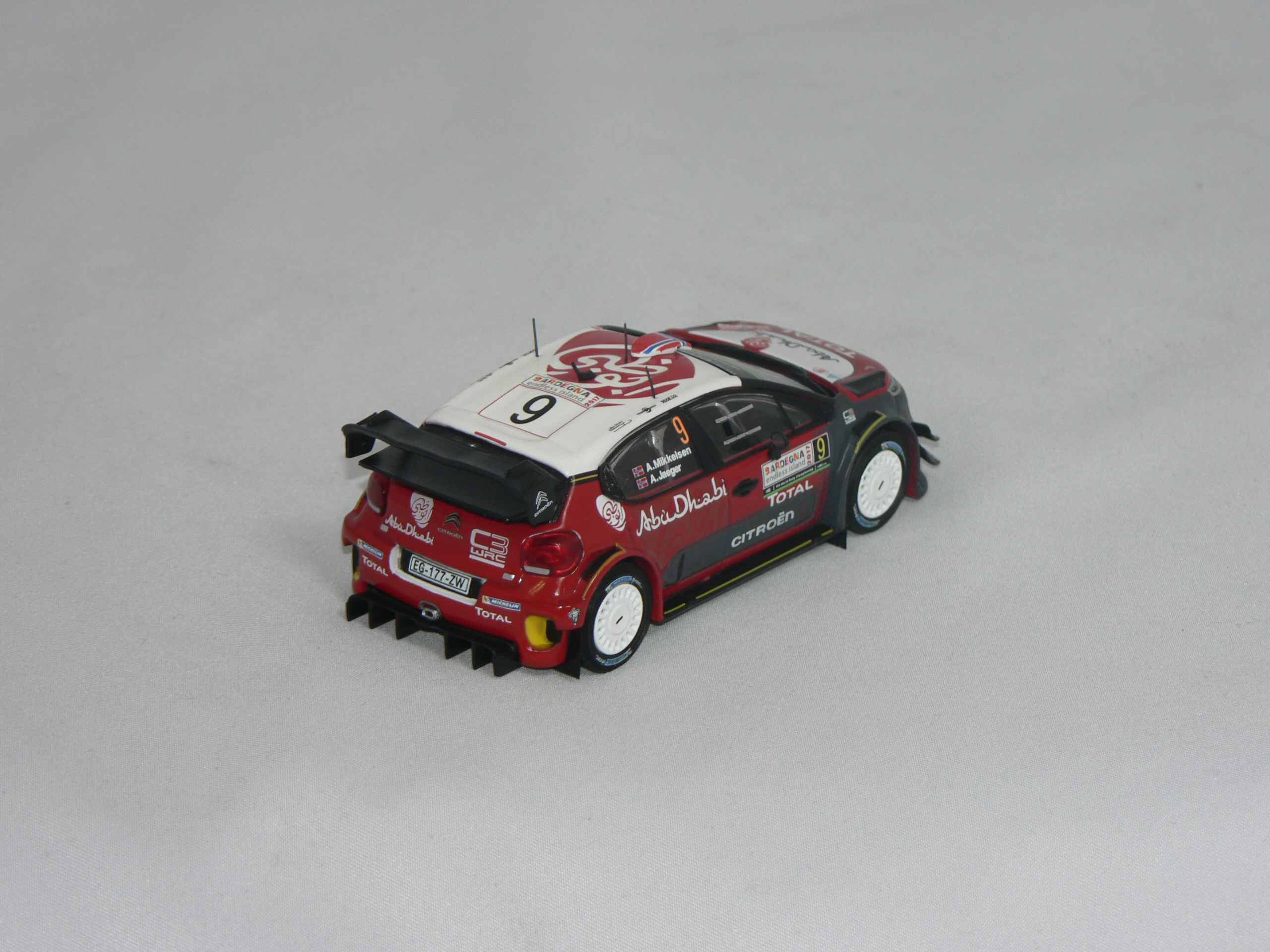Citroen C3 WRC (Rally Sardegna 2017) A.Mikkelse-A.Synnevaag  IXO 1:43 - 2