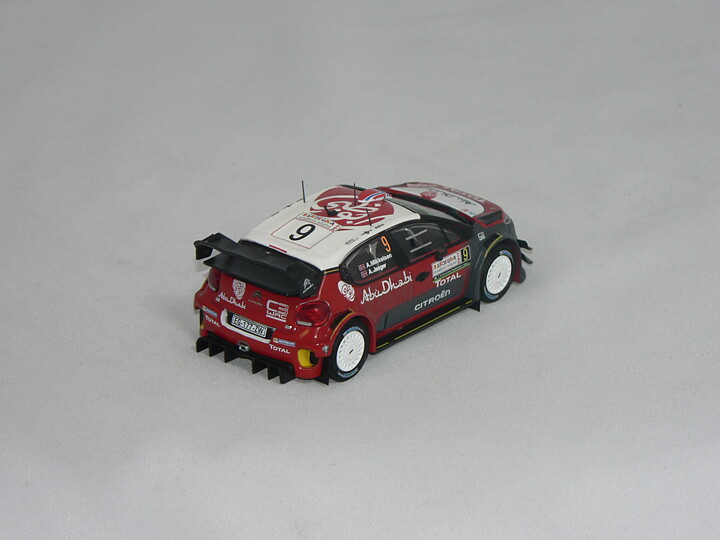 Citroen C3 WRC (Rally Sardegna 2017) A.Mikkelse-A.Synnevaag  IXO 1:43
