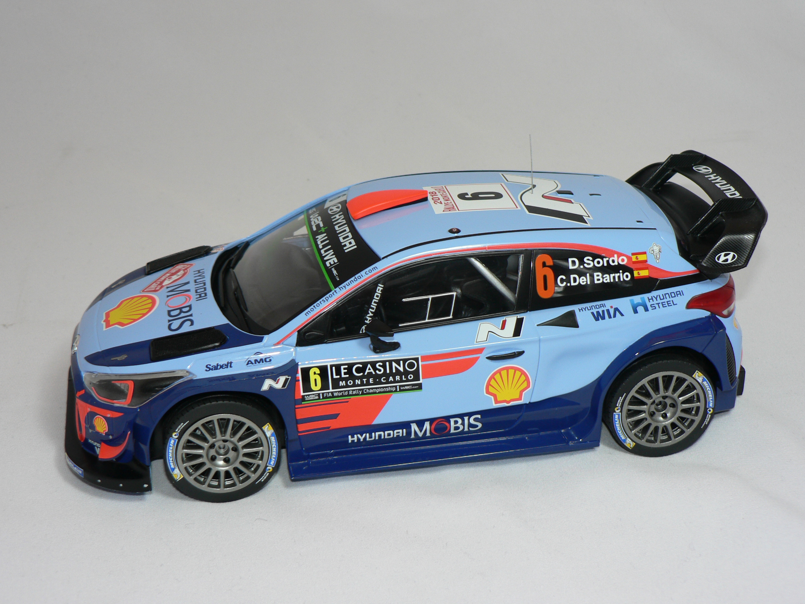Hyundai i 20  #6 ( D.Sordo /C.Del Barrio Rally Monte Carlo 2018 ) Skala 1:18  1:18  Ixo - 3