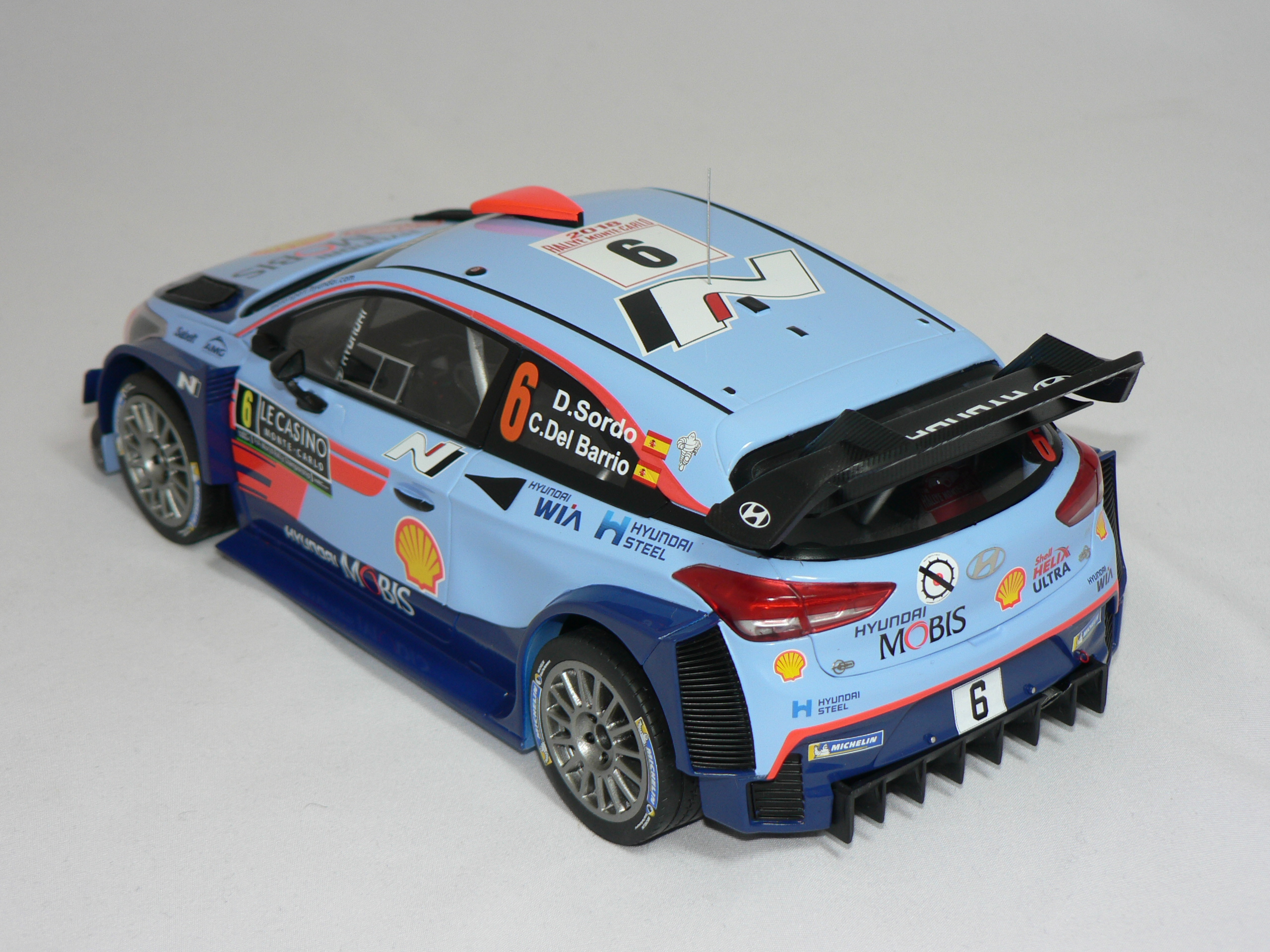 Hyundai i 20  #6 ( D.Sordo /C.Del Barrio Rally Monte Carlo 2018 ) Skala 1:18  1:18  Ixo - 2