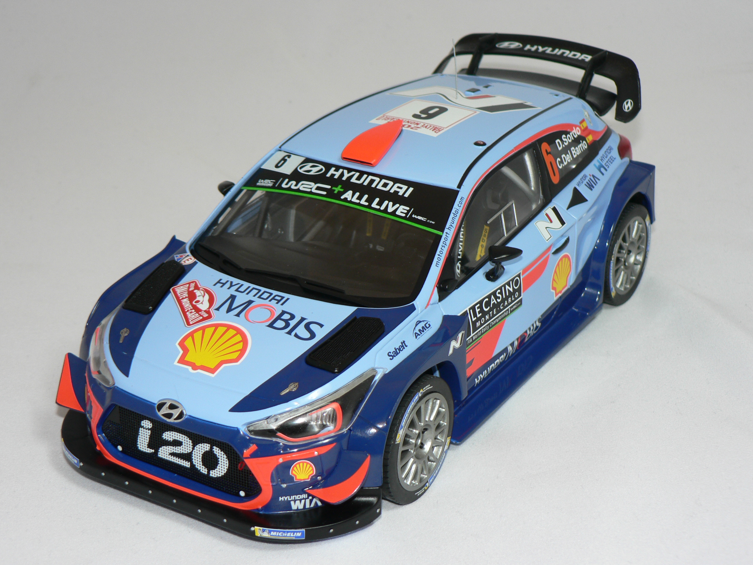 Hyundai i 20  #6 ( D.Sordo /C.Del Barrio Rally Monte Carlo 2018 ) Skala 1:18  1:18  Ixo
