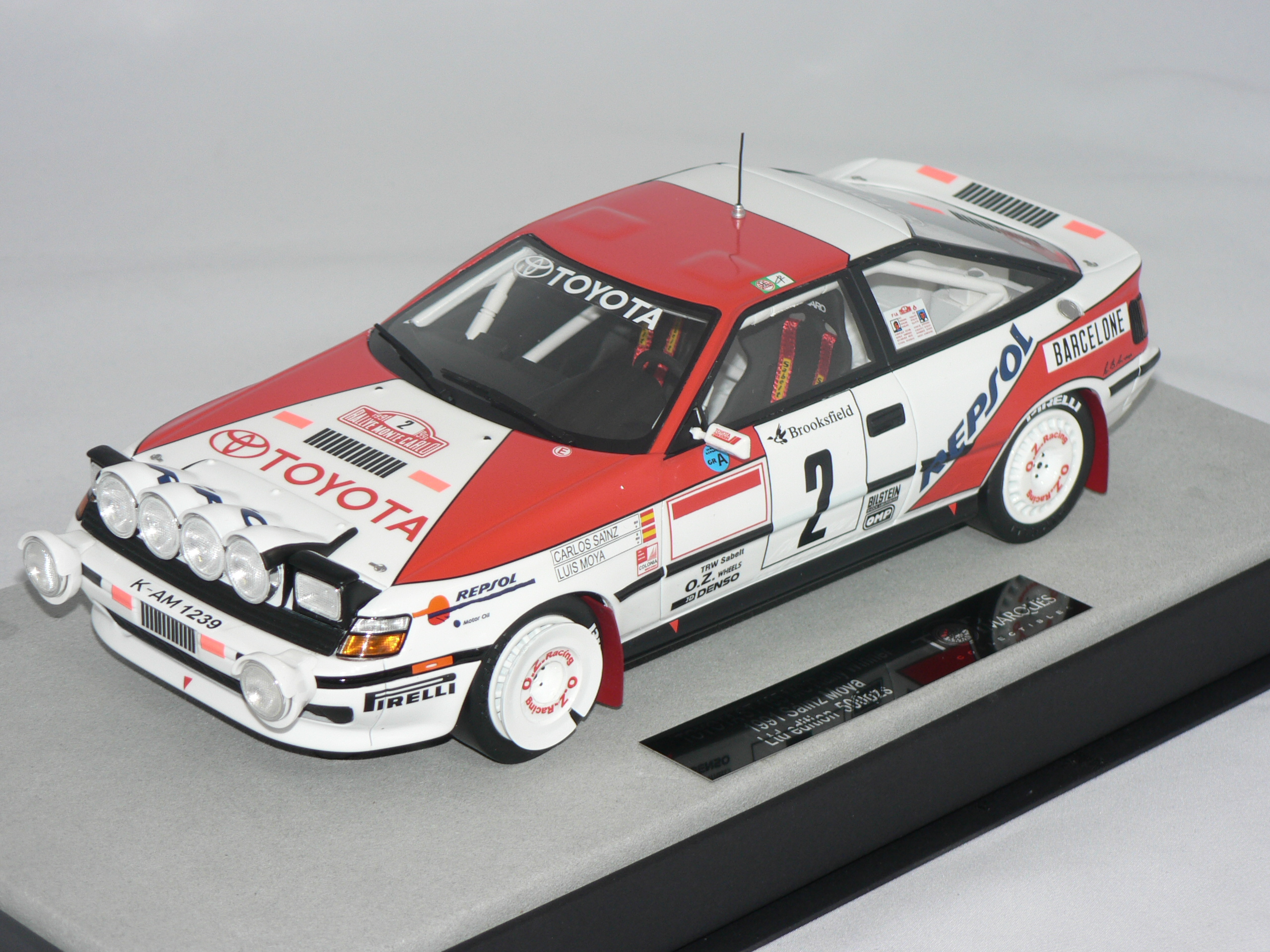 Toyota ST165 (Winner Monte Carlo Rally 1991) C.Sainz-L.Moya (INGET ÖPPNINGSBART) Limited Edition 500pcs  1:18  Top Marques