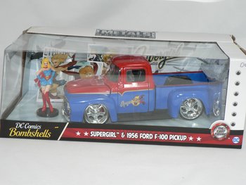 1956 Ford F-100 Pick Up & Supergirl Figur 1:24 Jada