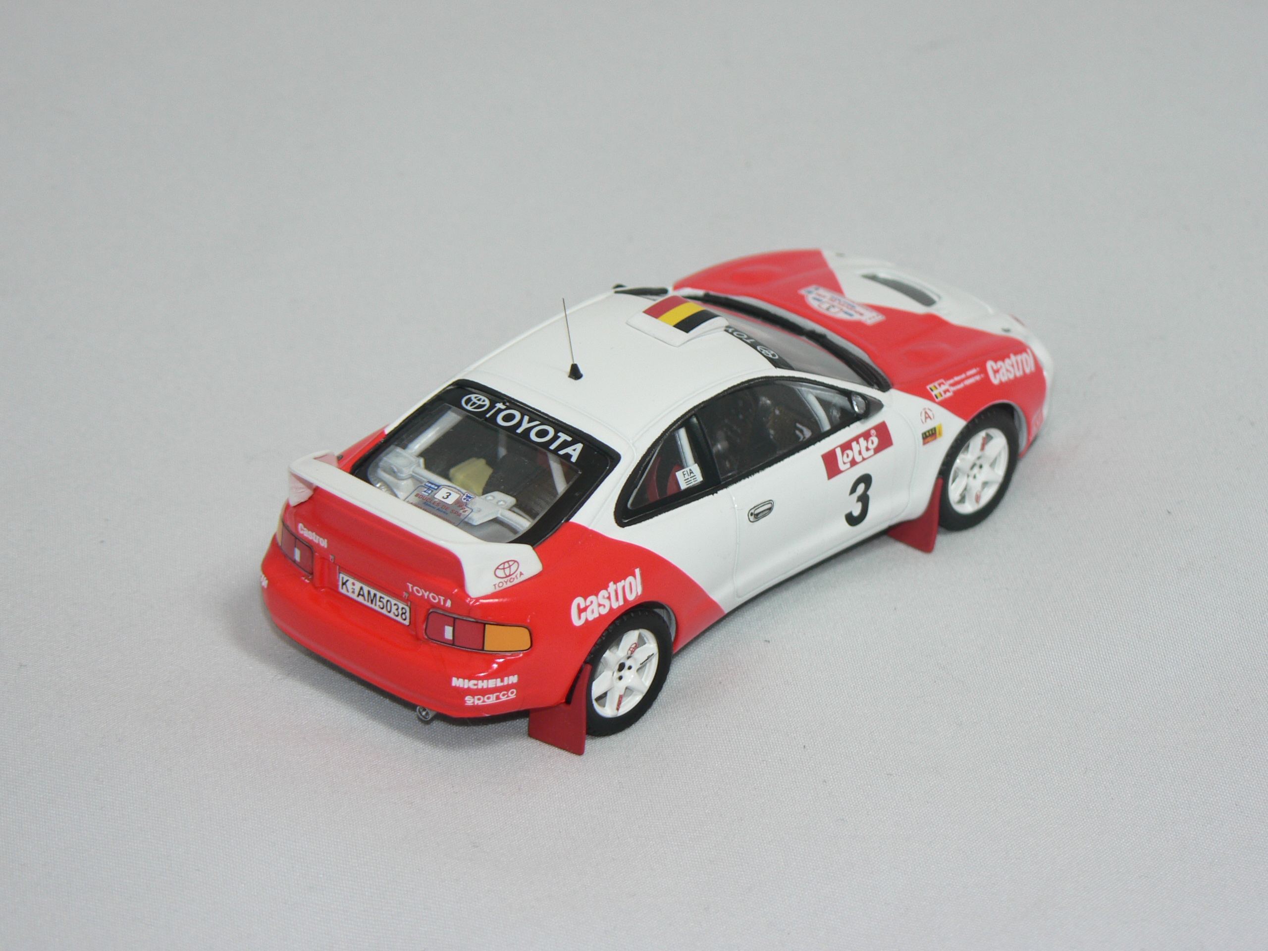 Toyota Celica ST205 (3rd Boucles de SPA Rally 1996) R.Verreydt-J-M.Jamar (MARLBORO DEKALER MEDFÖLJER)  1:43 Trofeu - 2