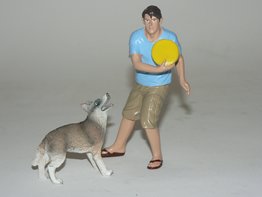 Figurer  1:18  (Man och Hund)