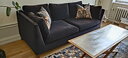 Mörklila 2-sits IKEA soffa i sammet - 210 cm