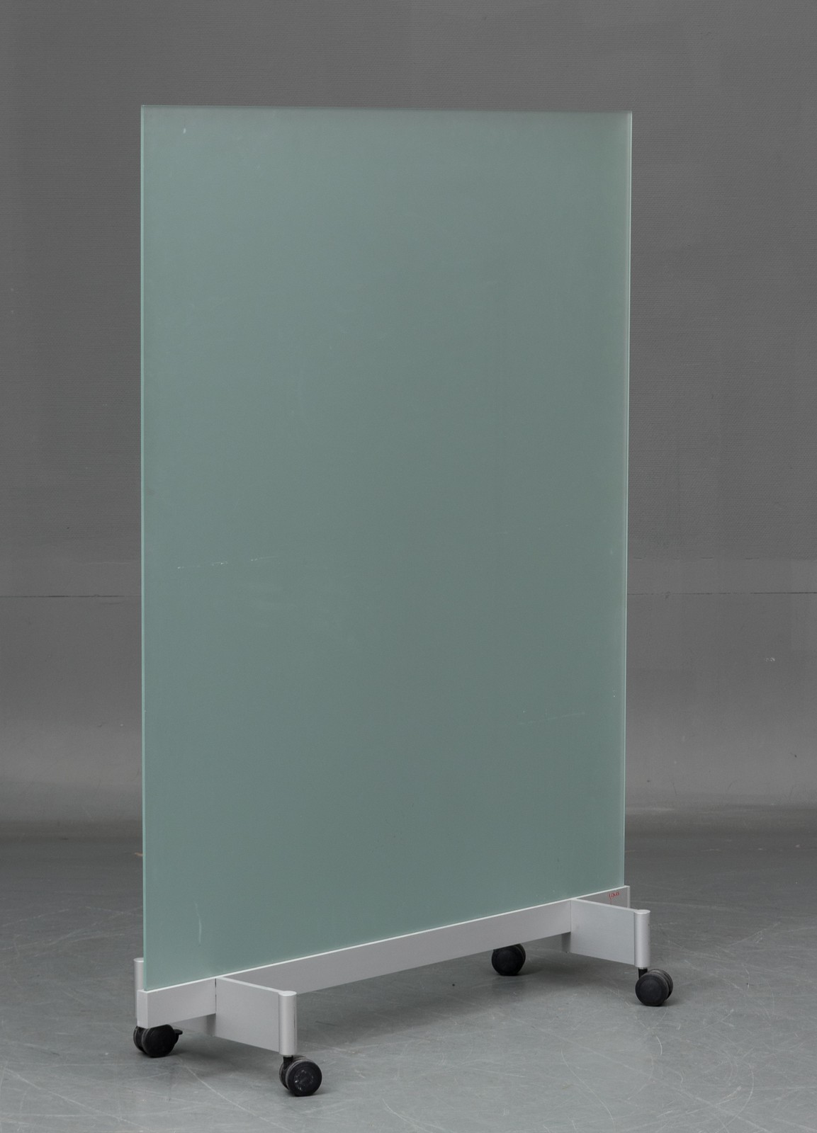 BORKS, Room Divider Space Divider with glass and casters AllForSale