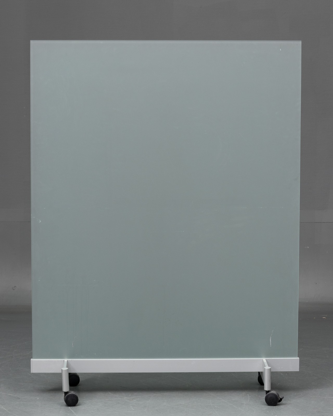 BORKS, Room Divider Space Divider with glass and casters AllForSale