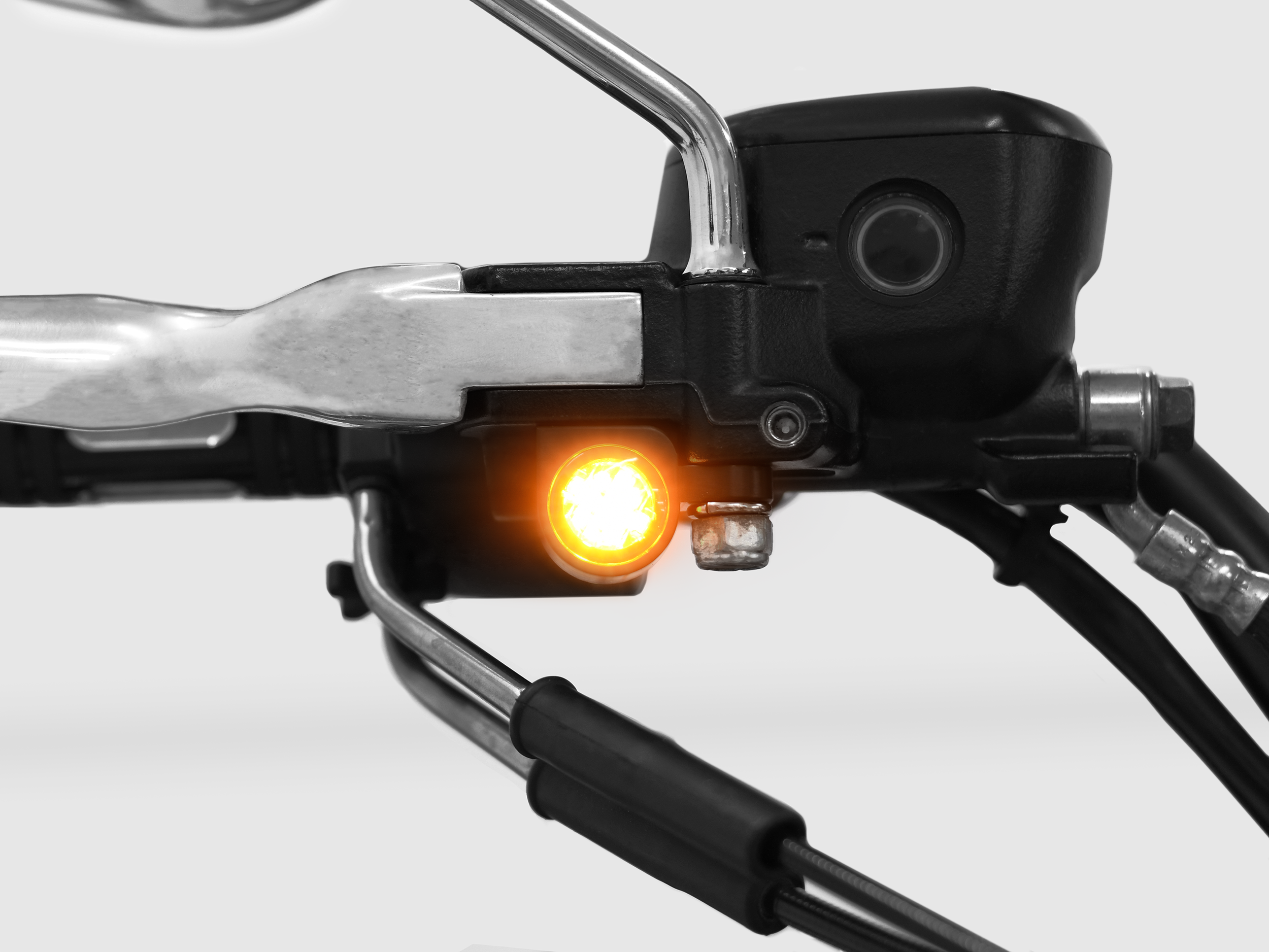 Ledblinkers för styre Harley Dyna m.fl. Typ 4