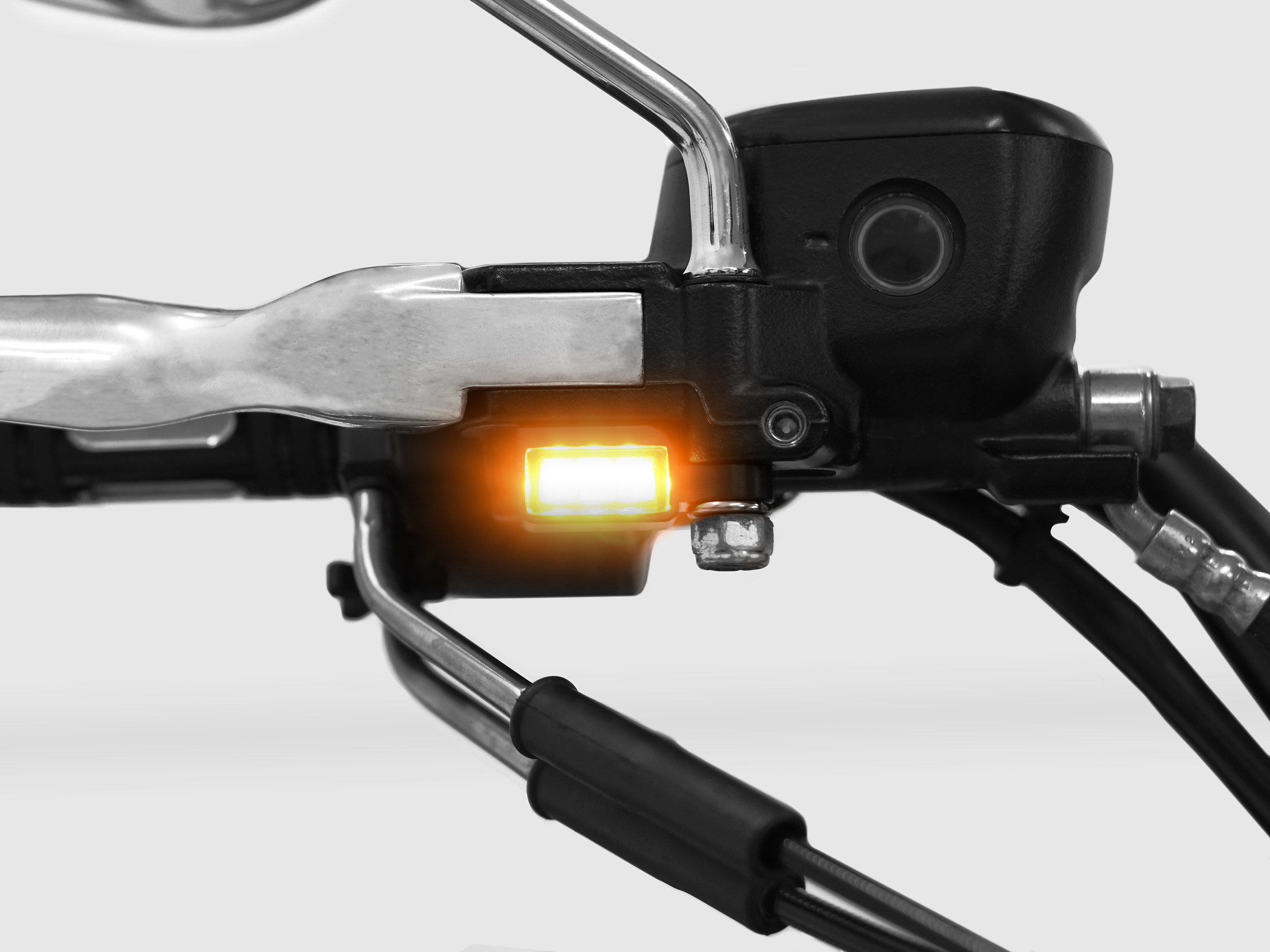 Ledblinkers för styre - Harley Sportster -13