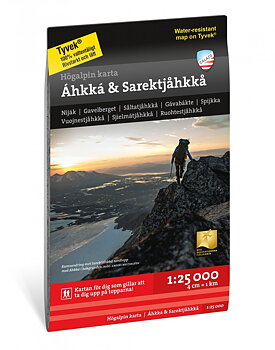 High Alpine Map Áhkká & Sarektjåkkå 1:25.000