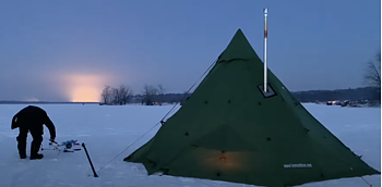 6-8 man Luxe tippi tent with winnerwell tent stove package