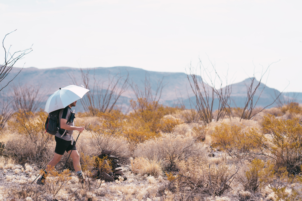 Review of Gossamer Gear's Liteflex Umbrella - Nancy East