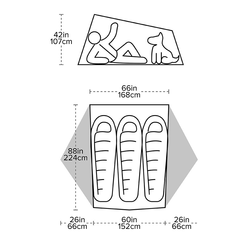 Big Agnes Tiger Wall UL3 Bikepack Solution Dye - Backpackinglight.dk