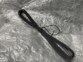 Sarek - 2,5 mm reflective Dyneema® cord, 25 m - Black